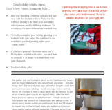 Holiday Newsletter